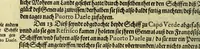 Picture 1 of 15 from Siebenter Theil der Orientalischen Indien, darinnen zwo vnterschiedliche Schiffarten begrieffen. Erstlich eine Dreyjährige Reyse Georgii von Spielbergen Admirals vber drey Schiffe, welche An. 1601. auss Seeland nach den Orientalischen Indien abgefahren, vnd nach viel widerwertigkeiten An. 1604. wider in Seelande ankom[m]en, : darinnen seine gantze, vnd was im für Abentheuer auff derselben begegnet, wie dann auch die mächtige Königreich Matecalo vnnd Candy, sampt ihren prächtigen Königen, Sitten, vnd Ceremonien, verzeichnet vnd beschrieben. Zum andern ein Neunjärige Reyse eines Venetianischen Jubilirers, Casparus Balby genannt, sampt allem, was ime auff derselben von 1579. biss in 1588. begegnet vnd widerfahren, neben Anweisung aller Zöllen, Gewichten, Massen vnd Müntzen deren man sich von Alleppo auss biss ins Königreich Pegu zu Gebrauchen, wie dann auss dess Handels vnd Wandels Lebens Sitten, Ceremonien vnd Gebräuchen der Völcker vnd Eynwohner dess mächtigen Königreichs Pegu. (1605), leaf 12