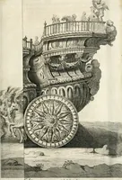 An illustration from Sieg-Streit dess Lufft vnd Wassers : Freuden-Fest zu Pferd zu dem glorwürdigisten Beyläger beeder kayserlichen Majestäten Leopoldi dess Ersten, römischen Kaysers ... vnd Margarita, gebohrner königlichen Infantin auss Hispanien : dargestellet in dero kayserlichen Residenz Statt Wienn (1667)