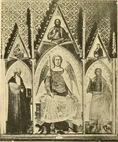 An illustration from Sienesische Meister des Trecento in der Gemäldegalerie zu Siena (1907)