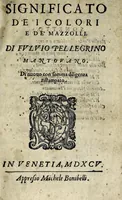 An illustration from Significato de i colori e de' mazzolli (1595)