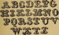 An illustration from The signist's book of modern alphabets, plain and ornamental, ancient and mediæval, from the eighth to the twentieth century, with numerals (1906)
