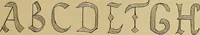 An illustration from The signist's book of modern alphabets, plain and ornamental, ancient and mediæval, from the eighth to the twentieth century, with numerals (1906)