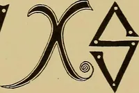 An illustration from The signist's book of modern alphabets, plain and ornamental, ancient and mediæval, from the eighth to the twentieth century, with numerals (1906)