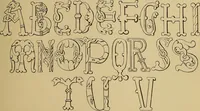 An illustration from The signist's book of modern alphabets, plain and ornamental, ancient and mediæval, from the eighth to the twentieth century, with numerals (1906)