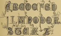 Picture 39 of 97 from The signist's book of modern alphabets, plain and ornamental, ancient and mediæval, from the eighth to the twentieth century, with numerals (1906), leaf 120