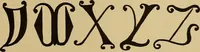 An illustration from The signist's book of modern alphabets, plain and ornamental, ancient and mediæval, from the eighth to the twentieth century, with numerals (1906)
