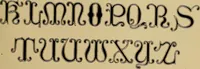 An illustration from The signist's book of modern alphabets, plain and ornamental, ancient and mediæval, from the eighth to the twentieth century, with numerals (1906)