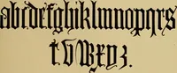 An illustration from The signist's book of modern alphabets, plain and ornamental, ancient and mediæval, from the eighth to the twentieth century, with numerals (1906)