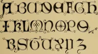 An illustration from The signist's book of modern alphabets, plain and ornamental, ancient and mediæval, from the eighth to the twentieth century, with numerals (1906)