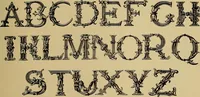 An illustration from The signist's book of modern alphabets, plain and ornamental, ancient and mediæval, from the eighth to the twentieth century, with numerals (1906)