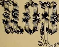 An illustration from The signist's book of modern alphabets, plain and ornamental, ancient and mediæval, from the eighth to the twentieth century, with numerals (1906)