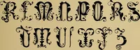 Picture 59 of 97 from The signist's book of modern alphabets, plain and ornamental, ancient and mediæval, from the eighth to the twentieth century, with numerals (1906), leaf 166