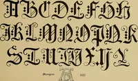 An illustration from The signist's book of modern alphabets, plain and ornamental, ancient and mediæval, from the eighth to the twentieth century, with numerals (1906)