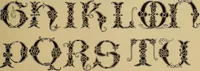 An illustration from The signist's book of modern alphabets, plain and ornamental, ancient and mediæval, from the eighth to the twentieth century, with numerals (1906)
