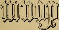 An illustration from The signist's book of modern alphabets, plain and ornamental, ancient and mediæval, from the eighth to the twentieth century, with numerals (1906)