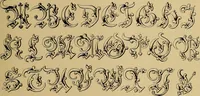 An illustration from The signist's book of modern alphabets, plain and ornamental, ancient and mediæval, from the eighth to the twentieth century, with numerals (1906)