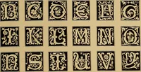 An illustration from The signist's book of modern alphabets, plain and ornamental, ancient and mediæval, from the eighth to the twentieth century, with numerals (1906)