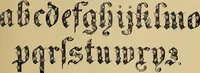 An illustration from The signist's book of modern alphabets, plain and ornamental, ancient and mediæval, from the eighth to the twentieth century, with numerals (1906)