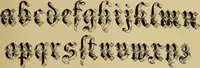 Picture 16 of 97 from The signist's book of modern alphabets, plain and ornamental, ancient and mediæval, from the eighth to the twentieth century, with numerals (1906), leaf 60
