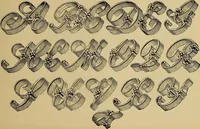 An illustration from The signist's book of modern alphabets, plain and ornamental, ancient and mediæval, from the eighth to the twentieth century, with numerals (1906)