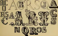 Picture 29 of 97 from The signist's book of modern alphabets, plain and ornamental, ancient and mediæval, from the eighth to the twentieth century, with numerals (1906), leaf 98
