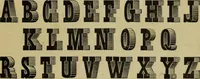 An illustration from Sign writing and glass embossing : a complete practical illustrated manual of the art, to which are added numerous alphabets (1890)