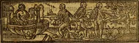 An illustration from Siguense dos coloquios de amores y otro de bie auenturança en el qual se trata en que cõsiste la bienaue turaça desta vida nueuamente compuestos (1536)
