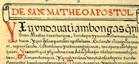 An illustration from Siguense unos breves sermones en la lengua de michuacan para cada domingo del ano fundados sobre un thema aunque por diversas materias, (1559)