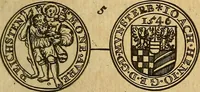 An illustration from Silesia numismatica, oder, Einleitung zu dem schlesischen Müntz-Cabinet : in welchem biss 368 Theils sehr alte rare und schöne, im Lande verfertigte Müntzen durch accurate Kupffer gewiesen, umbständlich erkläret und dabey viele in der schlesischen Historie begangene Fehler deutlich endecket werden (1711)
