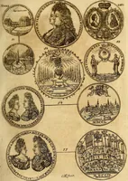 An illustration from Silesia numismatica, oder, Einleitung zu dem schlesischen Müntz-Cabinet : in welchem biss 368 Theils sehr alte rare und schöne, im Lande verfertigte Müntzen durch accurate Kupffer gewiesen, umbständlich erkläret und dabey viele in der schlesischen Historie begangene Fehler deutlich endecket werden (1711)