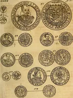 An illustration from Silesia numismatica, oder, Einleitung zu dem schlesischen Müntz-Cabinet : in welchem biss 368 Theils sehr alte rare und schöne, im Lande verfertigte Müntzen durch accurate Kupffer gewiesen, umbständlich erkläret und dabey viele in der schlesischen Historie begangene Fehler deutlich endecket werden (1711)