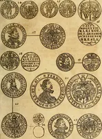 An illustration from Silesia numismatica, oder, Einleitung zu dem schlesischen Müntz-Cabinet : in welchem biss 368 Theils sehr alte rare und schöne, im Lande verfertigte Müntzen durch accurate Kupffer gewiesen, umbständlich erkläret und dabey viele in der schlesischen Historie begangene Fehler deutlich endecket werden (1711)