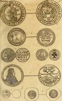 An illustration from Silesia numismatica, oder, Einleitung zu dem schlesischen Müntz-Cabinet : in welchem biss 368 Theils sehr alte rare und schöne, im Lande verfertigte Müntzen durch accurate Kupffer gewiesen, umbständlich erkläret und dabey viele in der schlesischen Historie begangene Fehler deutlich endecket werden (1711)