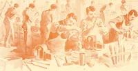 An illustration from Silversmith's art and ecclesiastical metal work at its home Benziger brothers' factory .. (1894)