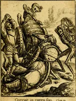 Picture 74 of 90 from Simolachri, historie, e figure de la morte. La medicina de l'anima [di Urbanus Rhegius] Il modo, e la via di consolar gl'infermi. Un sermone di San Cipriano, de la mortalità. Due orationi, l'una à Dio, e l'altra à Christo. Un sermone di D. Giovan Chrisostomo, che ci essorta à patienza. Aiuntovi de novo molte figure mai più stampate (1549), leaf 110