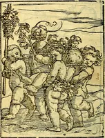 Picture 78 of 90 from Simolachri, historie, e figure de la morte. La medicina de l'anima [di Urbanus Rhegius] Il modo, e la via di consolar gl'infermi. Un sermone di San Cipriano, de la mortalità. Due orationi, l'una à Dio, e l'altra à Christo. Un sermone di D. Giovan Chrisostomo, che ci essorta à patienza. Aiuntovi de novo molte figure mai più stampate (1549), leaf 115