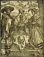 Picture 82 of 90 from Simolachri, historie, e figure de la morte. La medicina de l'anima [di Urbanus Rhegius] Il modo, e la via di consolar gl'infermi. Un sermone di San Cipriano, de la mortalità. Due orationi, l'una à Dio, e l'altra à Christo. Un sermone di D. Giovan Chrisostomo, che ci essorta à patienza. Aiuntovi de novo molte figure mai più stampate (1549), leaf 120