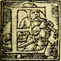An illustration from Simolachri, historie, e figure de la morte. La medicina de l'anima [di Urbanus Rhegius] Il modo, e la via di consolar gl'infermi. Un sermone di San Cipriano, de la mortalità. Due orationi, l'una à Dio, e l'altra à Christo. Un sermone di D. Giovan Chrisostomo, che ci essorta à patienza. Aiuntovi de novo molte figure mai più stampate (1549)