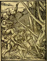 Picture 11 of 90 from Simolachri, historie, e figure de la morte. La medicina de l'anima [di Urbanus Rhegius] Il modo, e la via di consolar gl'infermi. Un sermone di San Cipriano, de la mortalità. Due orationi, l'una à Dio, e l'altra à Christo. Un sermone di D. Giovan Chrisostomo, che ci essorta à patienza. Aiuntovi de novo molte figure mai più stampate (1549), leaf 15