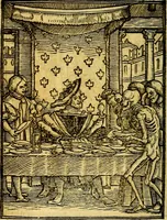 Picture 17 of 90 from Simolachri, historie, e figure de la morte. La medicina de l'anima [di Urbanus Rhegius] Il modo, e la via di consolar gl'infermi. Un sermone di San Cipriano, de la mortalità. Due orationi, l'una à Dio, e l'altra à Christo. Un sermone di D. Giovan Chrisostomo, che ci essorta à patienza. Aiuntovi de novo molte figure mai più stampate (1549), leaf 25