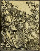 Picture 19 of 90 from Simolachri, historie, e figure de la morte. La medicina de l'anima [di Urbanus Rhegius] Il modo, e la via di consolar gl'infermi. Un sermone di San Cipriano, de la mortalità. Due orationi, l'una à Dio, e l'altra à Christo. Un sermone di D. Giovan Chrisostomo, che ci essorta à patienza. Aiuntovi de novo molte figure mai più stampate (1549), leaf 28