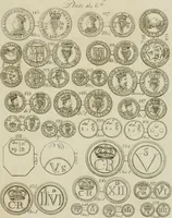 An illustration from Simon's Essay on Irish coins, and of the currency of foreign monies in Ireland; with Mr. Snelling's supplement (1810)