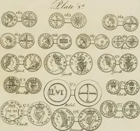 An illustration from Simon's Essay on Irish coins, and of the currency of foreign monies in Ireland; with Mr. Snelling's supplement (1810)