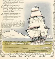 An illustration from The singing circle; a picture book of action songs, other songs, and dances (1911)