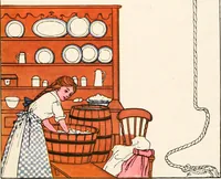 Picture 18 of 81 from The singing circle; a picture book of action songs, other songs, and dances (1911), leaf 38