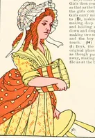Picture 25 of 81 from The singing circle; a picture book of action songs, other songs, and dances (1911), leaf 45