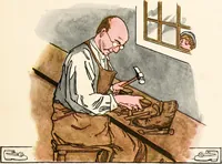 Picture 33 of 81 from The singing circle; a picture book of action songs, other songs, and dances (1911), leaf 54
