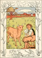Picture 34 of 81 from The singing circle; a picture book of action songs, other songs, and dances (1911), leaf 56