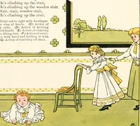 Picture 36 of 81 from The singing circle; a picture book of action songs, other songs, and dances (1911), leaf 59