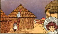 Picture 60 of 81 from The singing circle; a picture book of action songs, other songs, and dances (1911), leaf 72